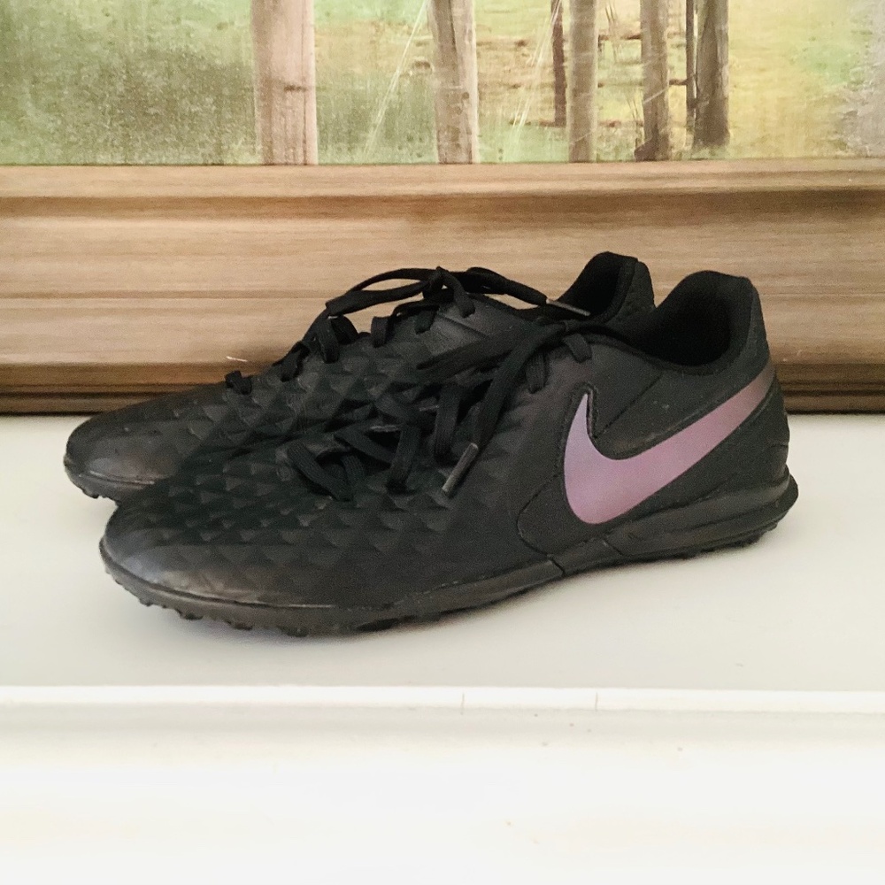 Nike Tiempo Legend 8 Shoes 6 Black Academy TF AT6100‑010 Athletic Soccer